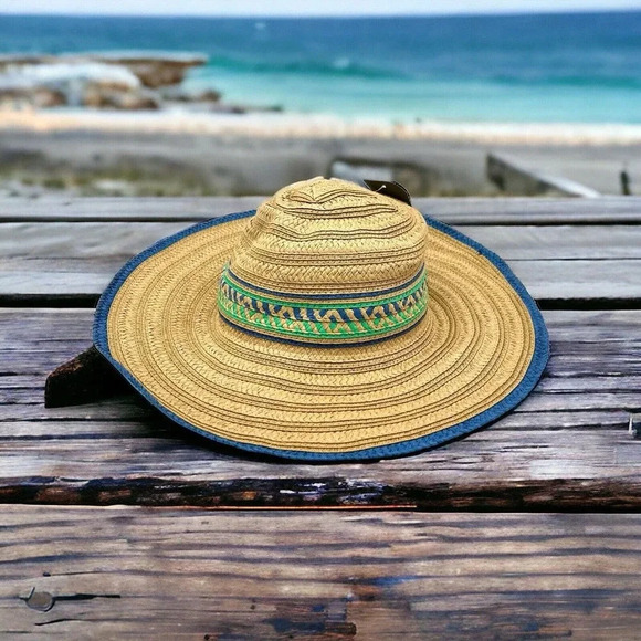 pistil Accessories - New Pistil Wide Brim Floppy Summer Straw Sun Hat Beach Women's Unisex OS NWT